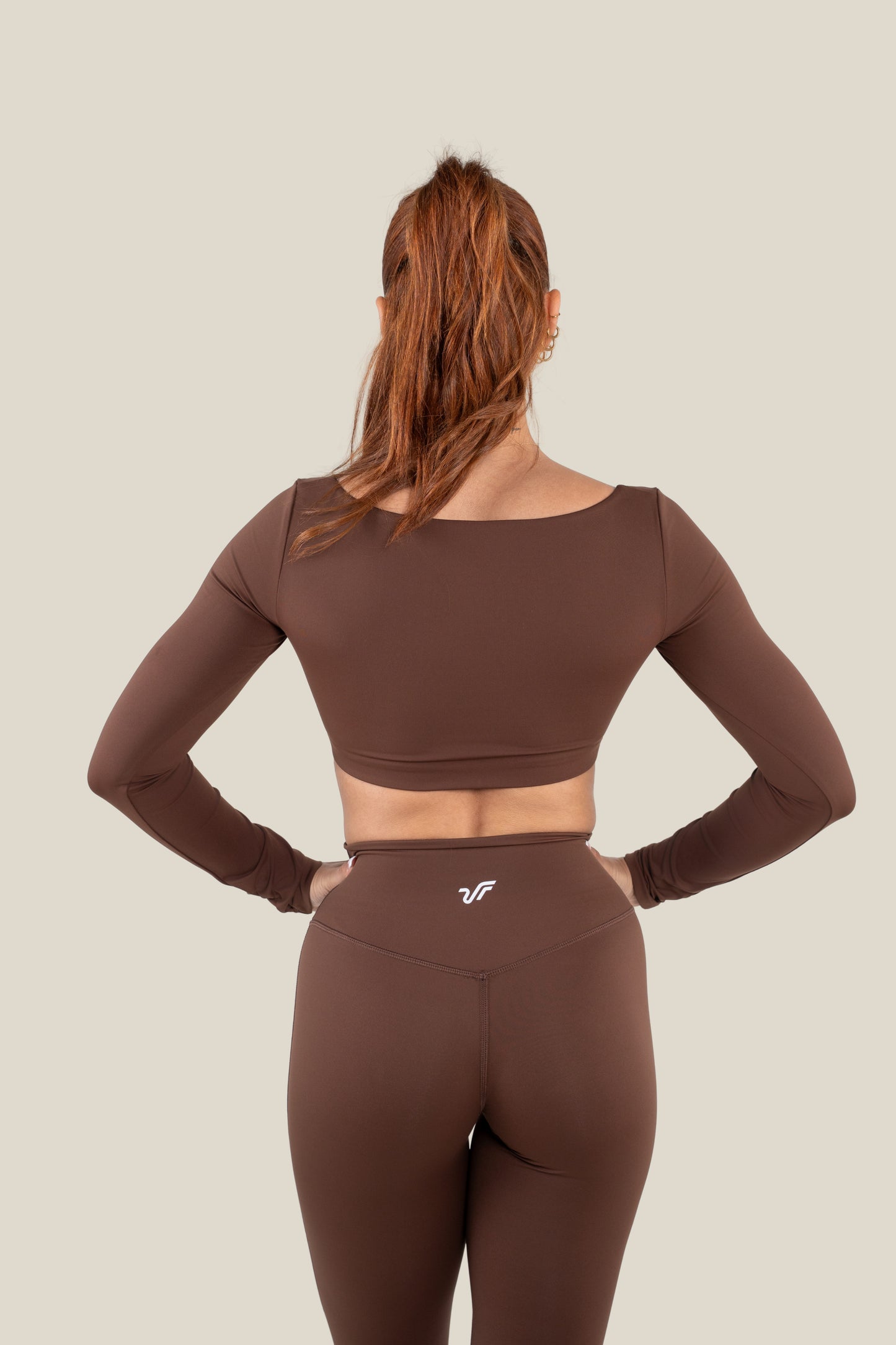 Ruched Front Long Sleeve Crop