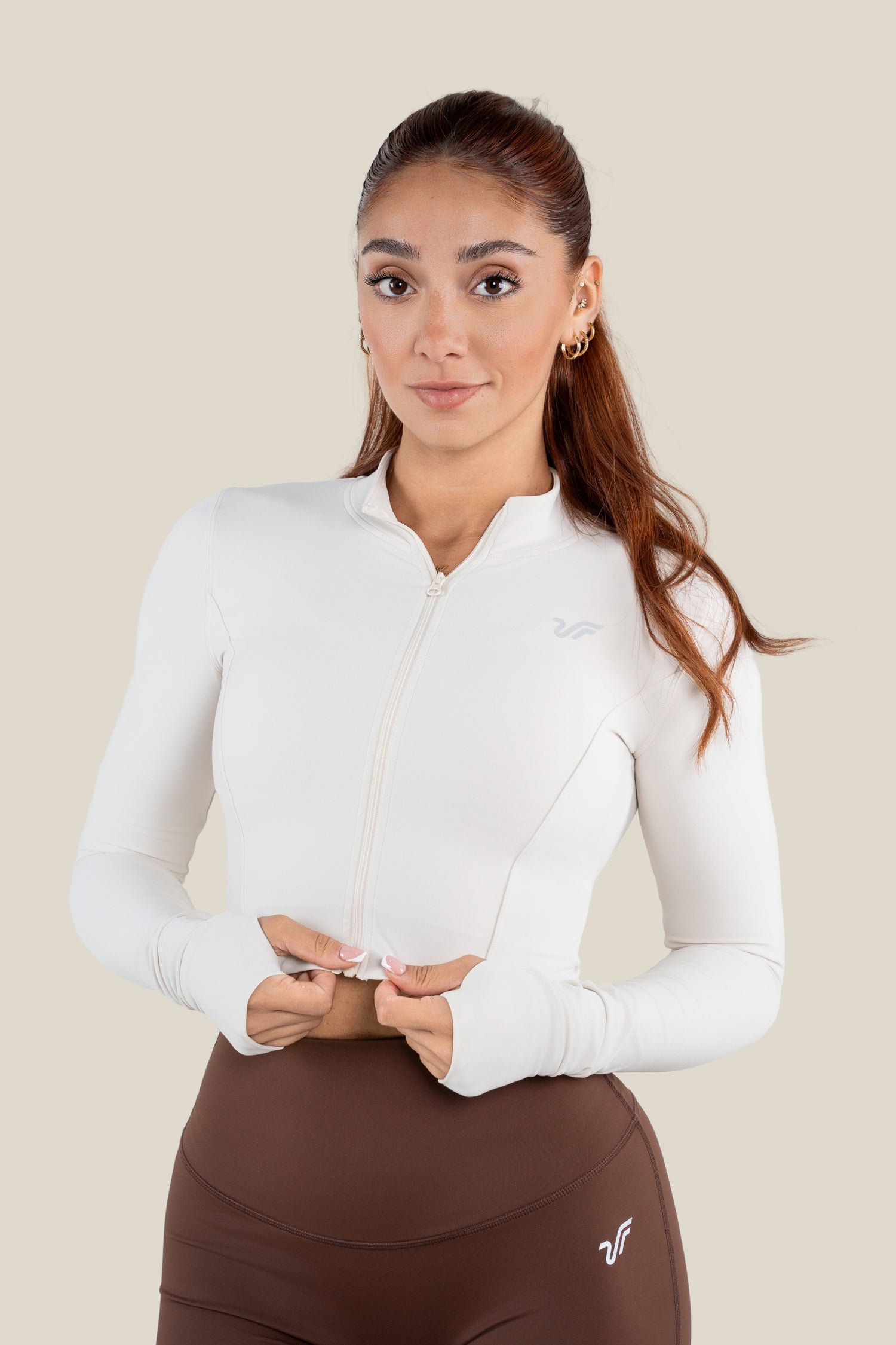 Sculpt Midi Zip Pullover
