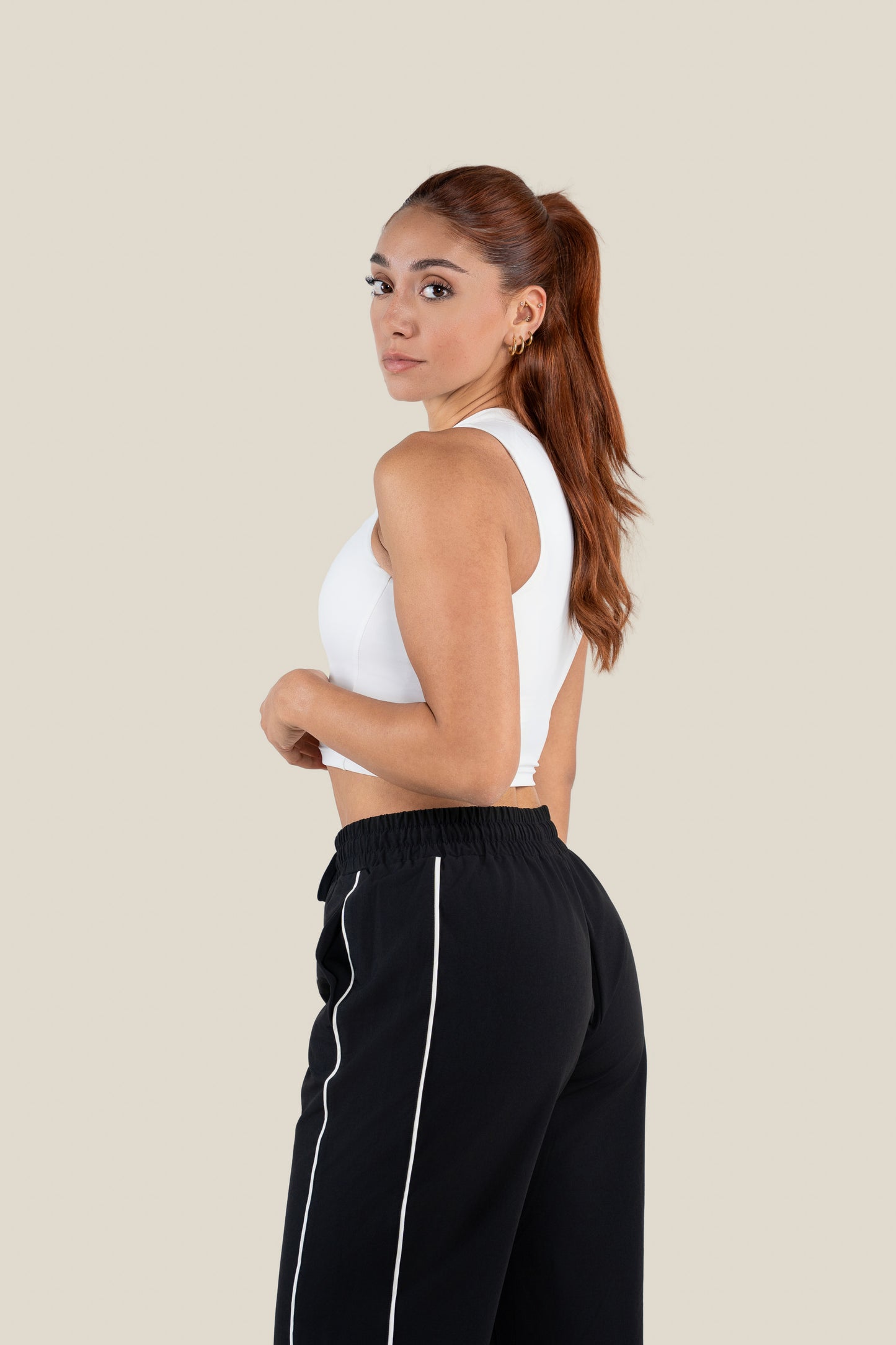 High Neck Crop Tank