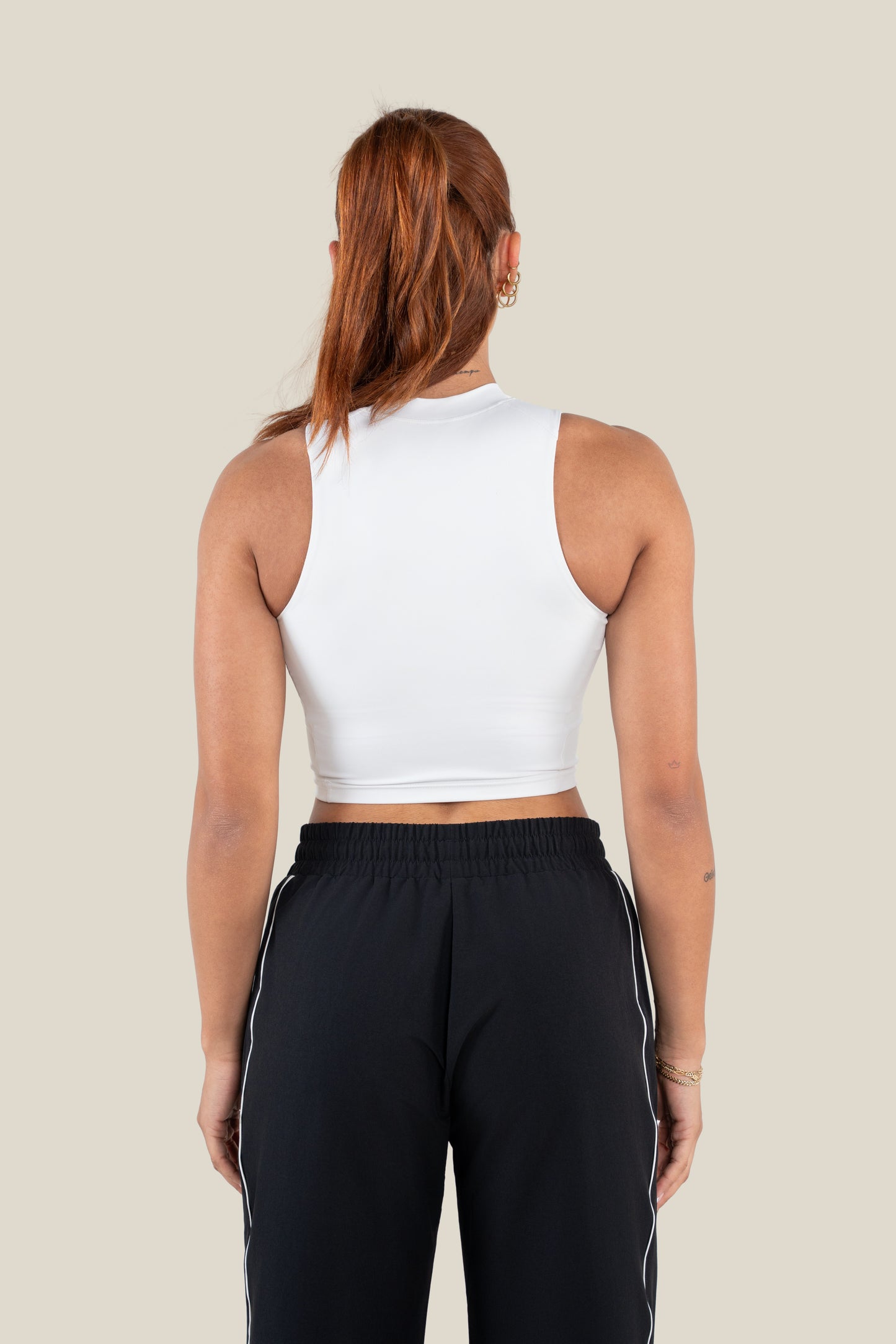 High Neck Crop Tank